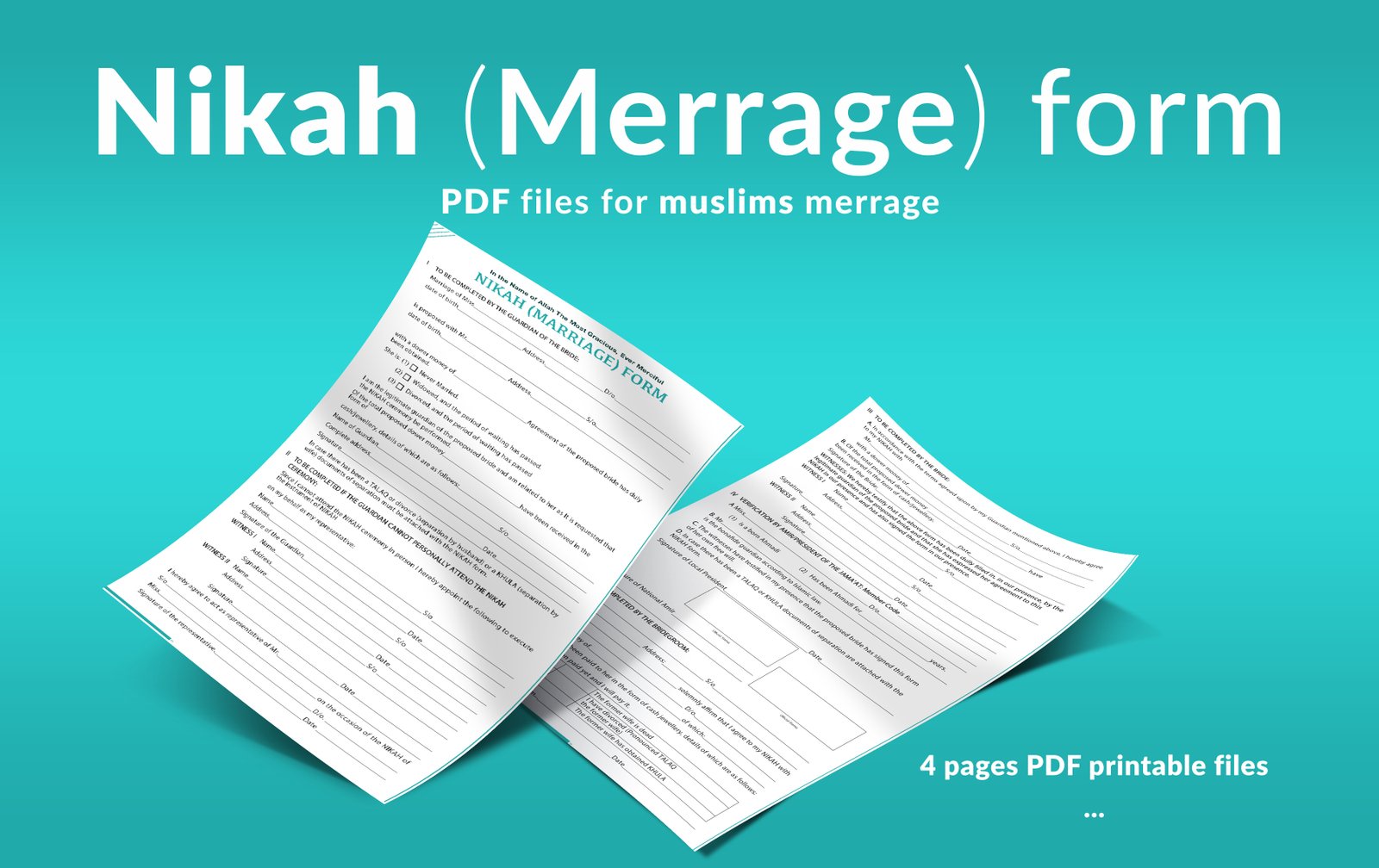 Marriage Certificate Nikahnama and Birth Register Processing